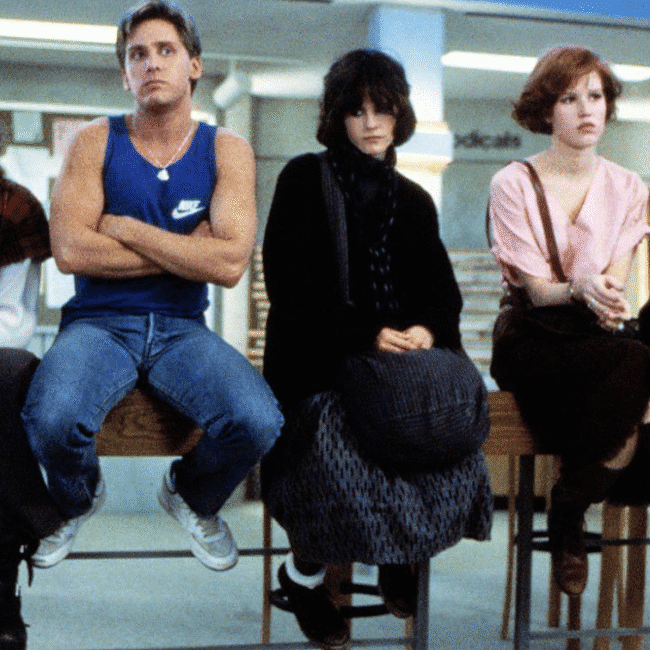 Gen x depicted in the movie - the breakfast club