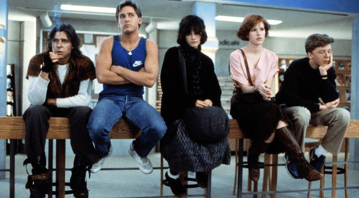 Gen x depicted in the movie - the breakfast club